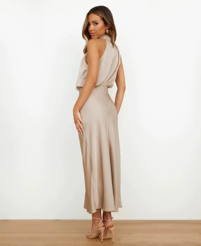 Chloe High Waist Midi Dress