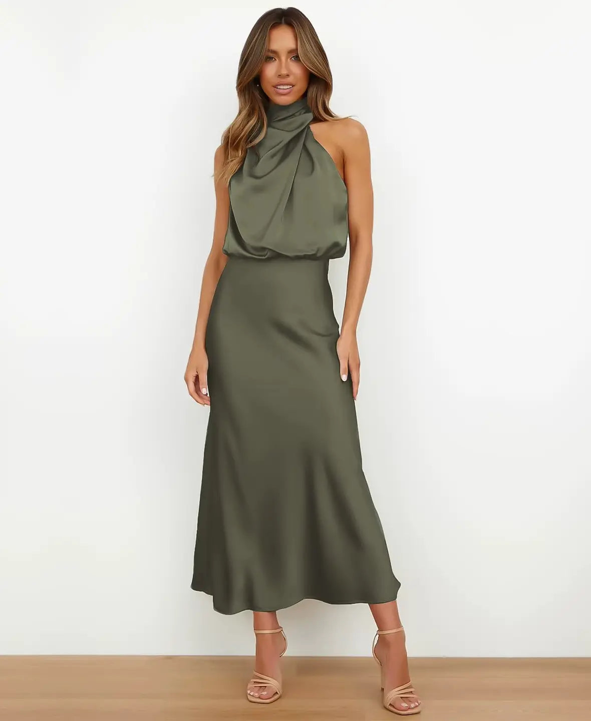 Chloe High Waist Midi Dress