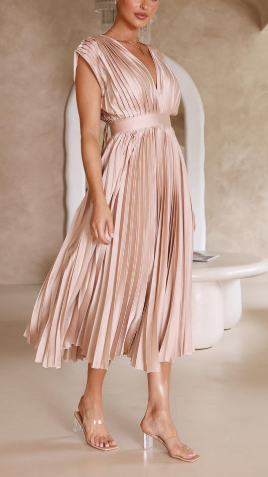 Lexi - Luxe Pleated Dress