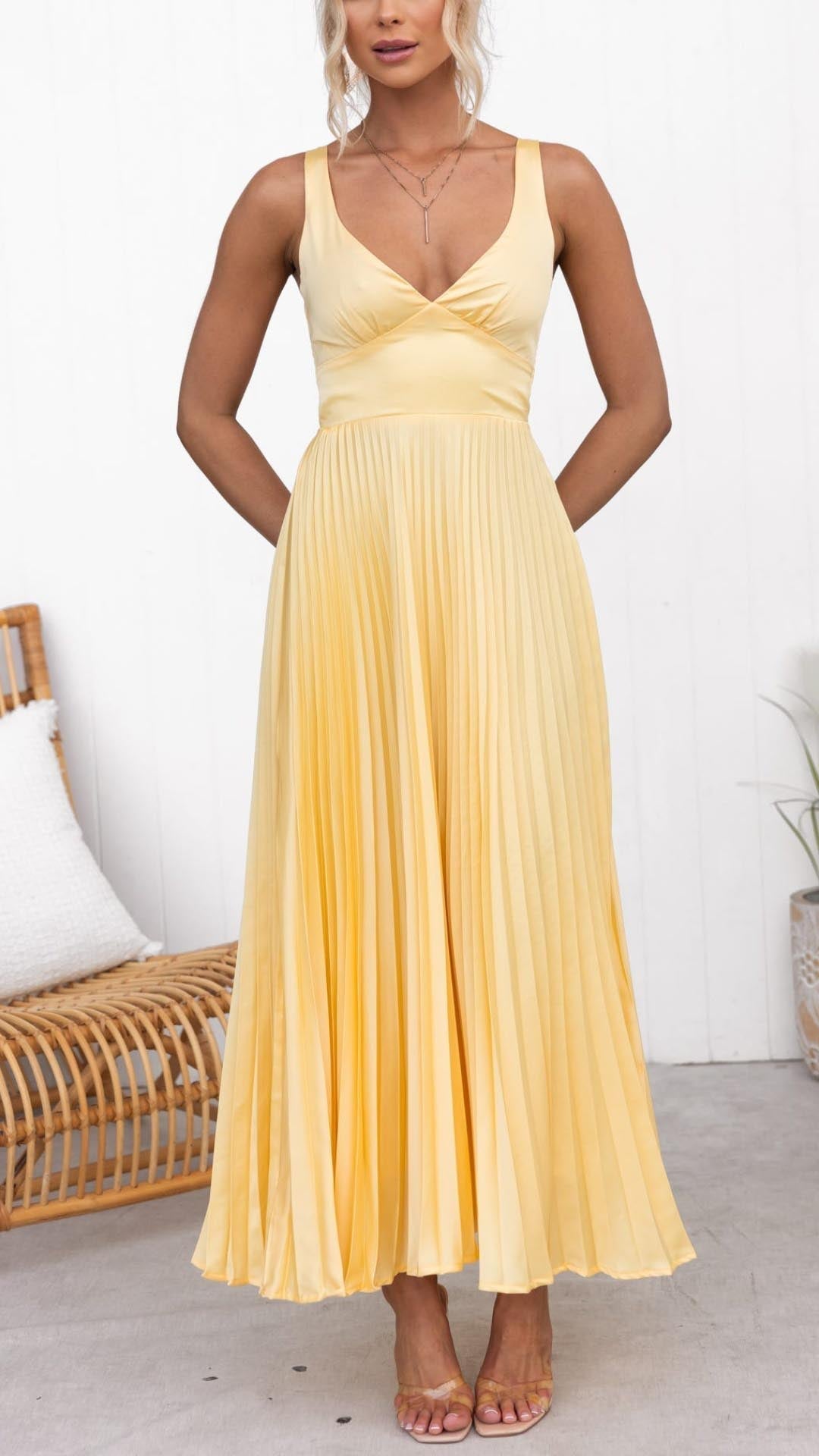 Marigold Muse V-Neck Maxi
