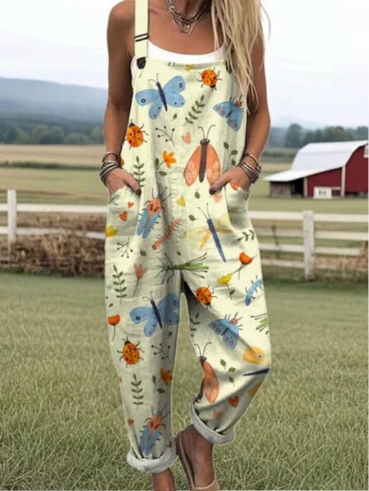 Butterfly Pattern | Wide Leg Jumpsuit