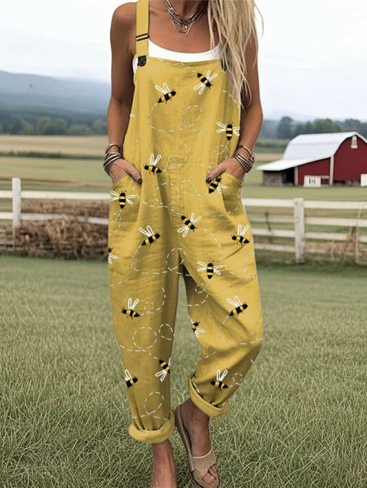 Flying Bees | Wide Leg Jumpsuit