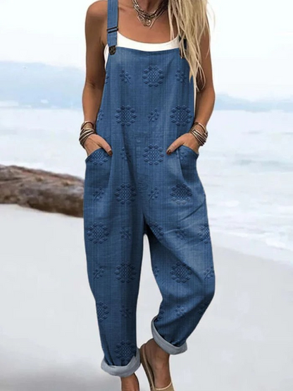 Vintage Floral | Wide Leg Jumpsuit