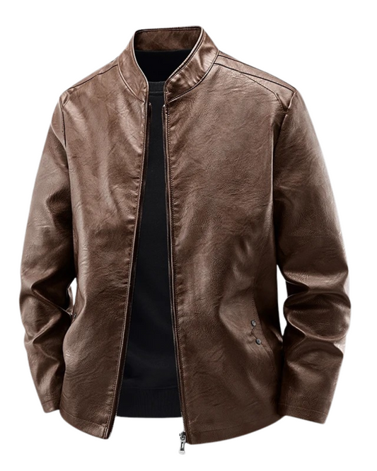 Leo Leather Biker Jacket