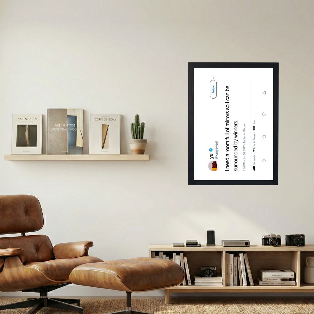 Kanye West 'Mirrors' Tweet Poster