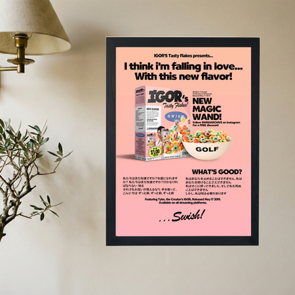 Tyler The Creator 'IGOR's Flakes!' Poster