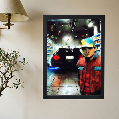 Back To The Future 'McFly' Painting Poster