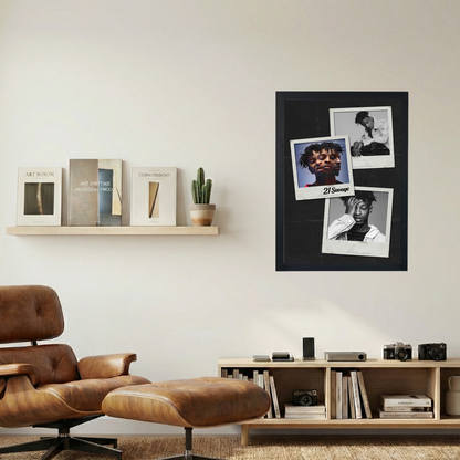 21 Savage 'Polaroids' Poster
