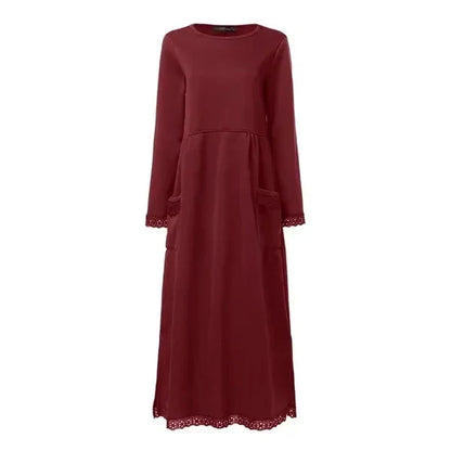 Celeste™ - Cozy Knit Maxi Dress