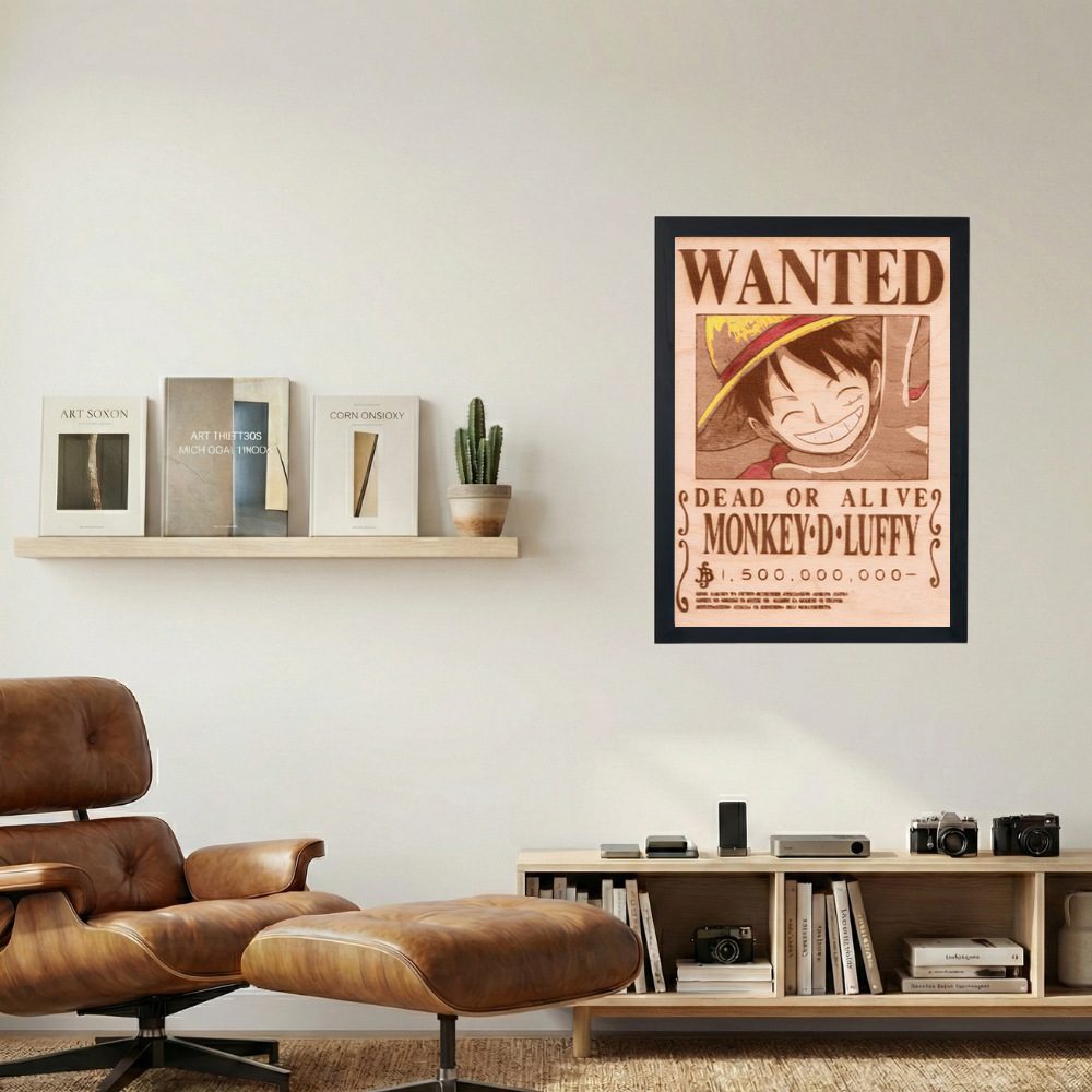 One Piece x Luffy 'Most Wanted' Poster