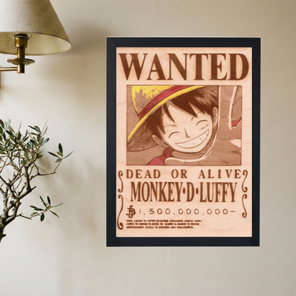 One Piece x Luffy 'Most Wanted' Poster