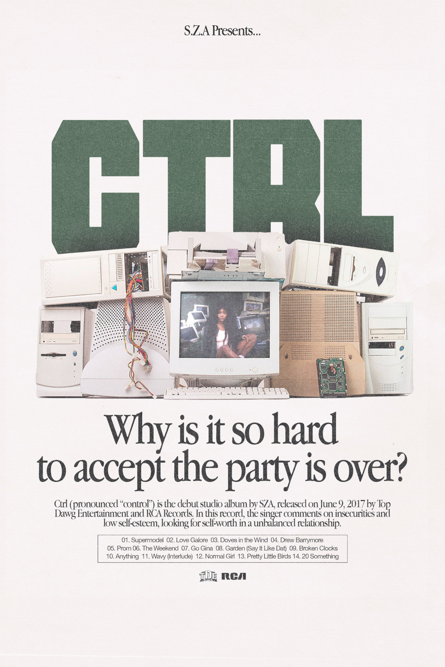 SZA 'The Party Is Over' Poster