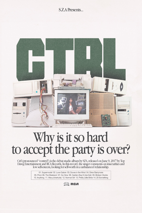 SZA 'The Party Is Over' Poster