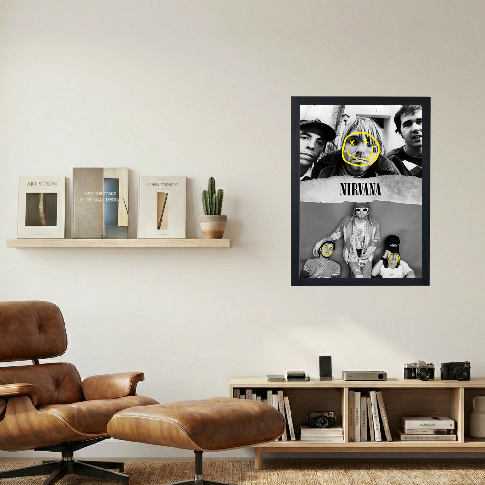 Nirvana 'Black & White' Poster