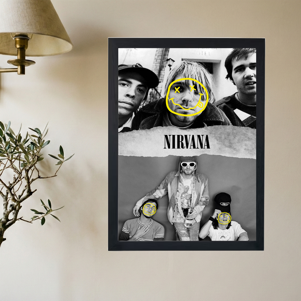 Nirvana 'Black & White' Poster