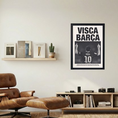 Visca Barca x Messi Poster