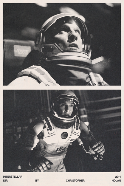Interstellar B&W Poster
