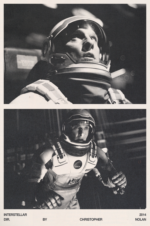 Interstellar B&W Poster