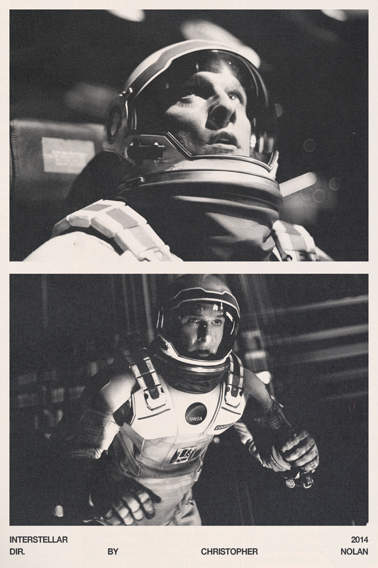 Interstellar B&W Poster