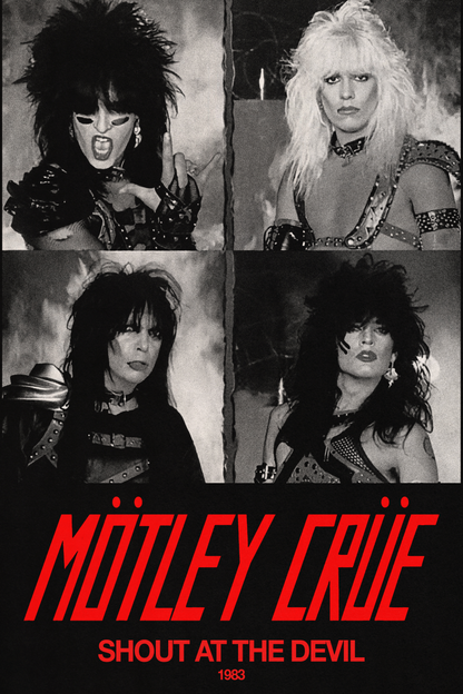 Mtley Cre 'Shout At The Devil' Poster V2