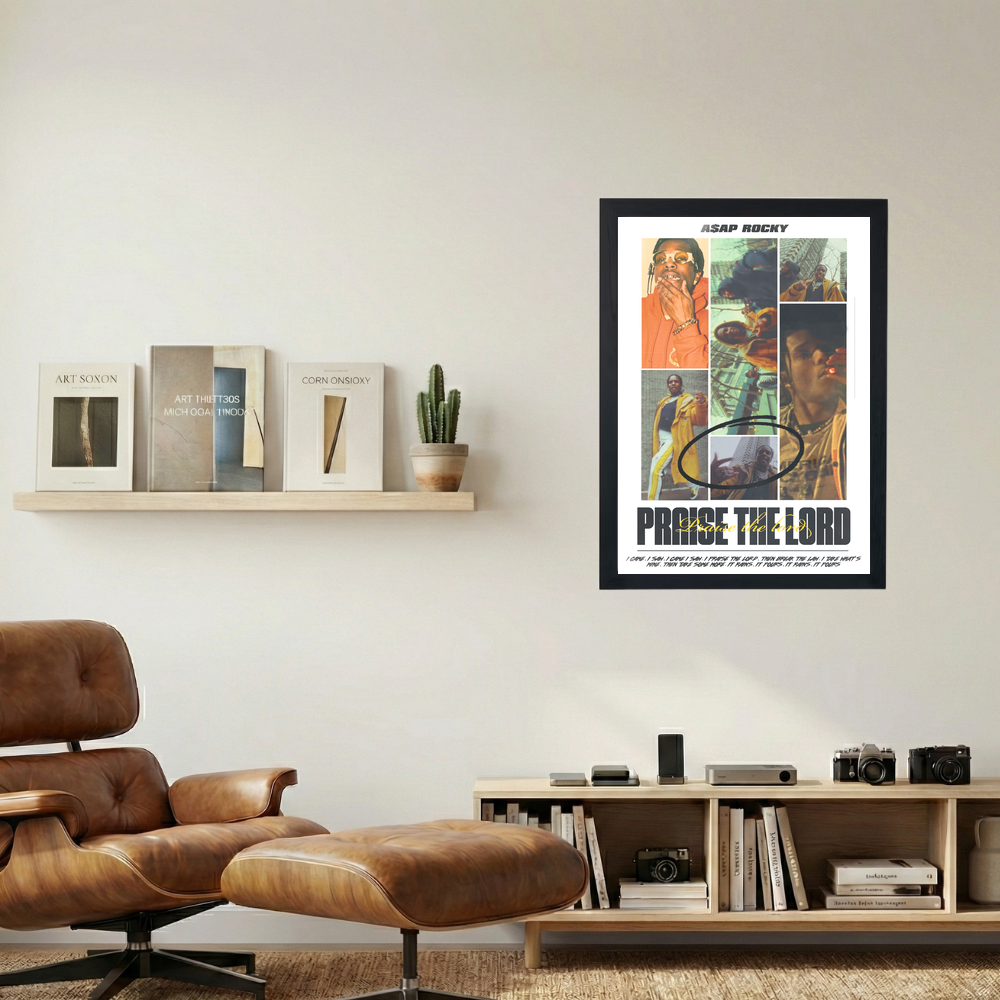 A$AP Rocky 'Praise The Lord' Collage Poster