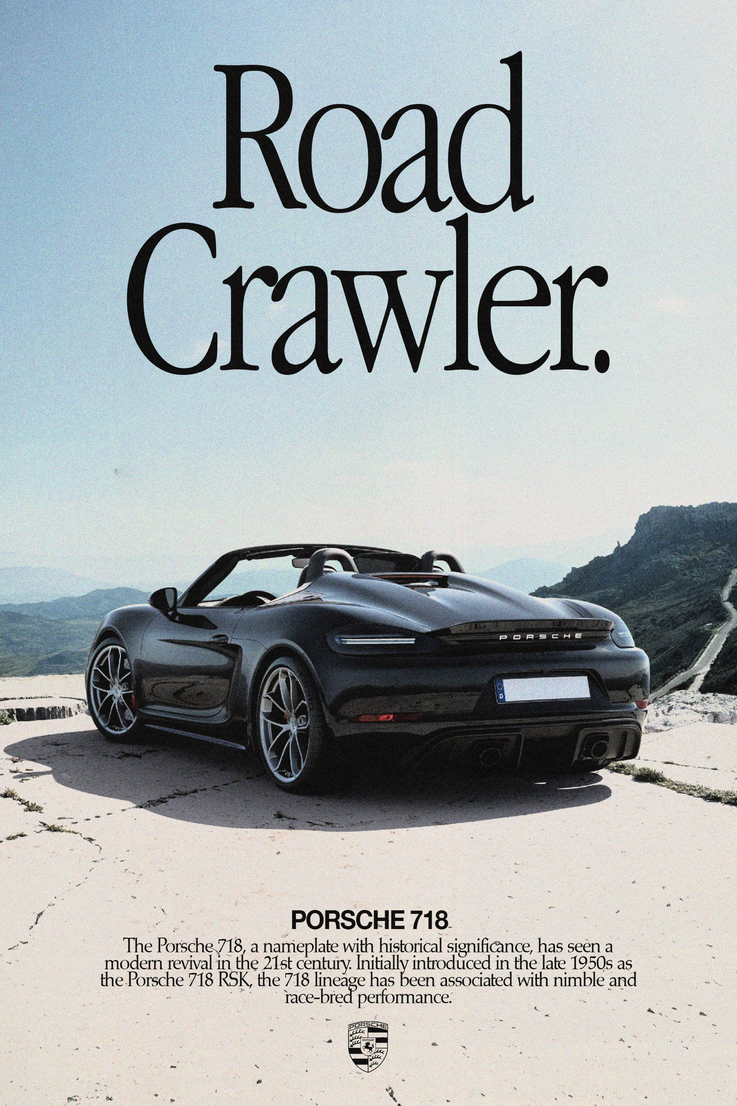 Porsche 718 'Road Crawler' Poster V5