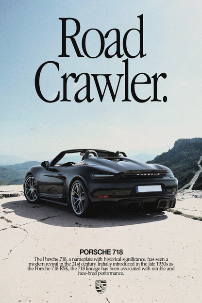 Porsche 718 'Road Crawler' Poster V5