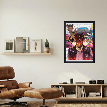 Juice Wrld 'Life Story' Collaged Poster