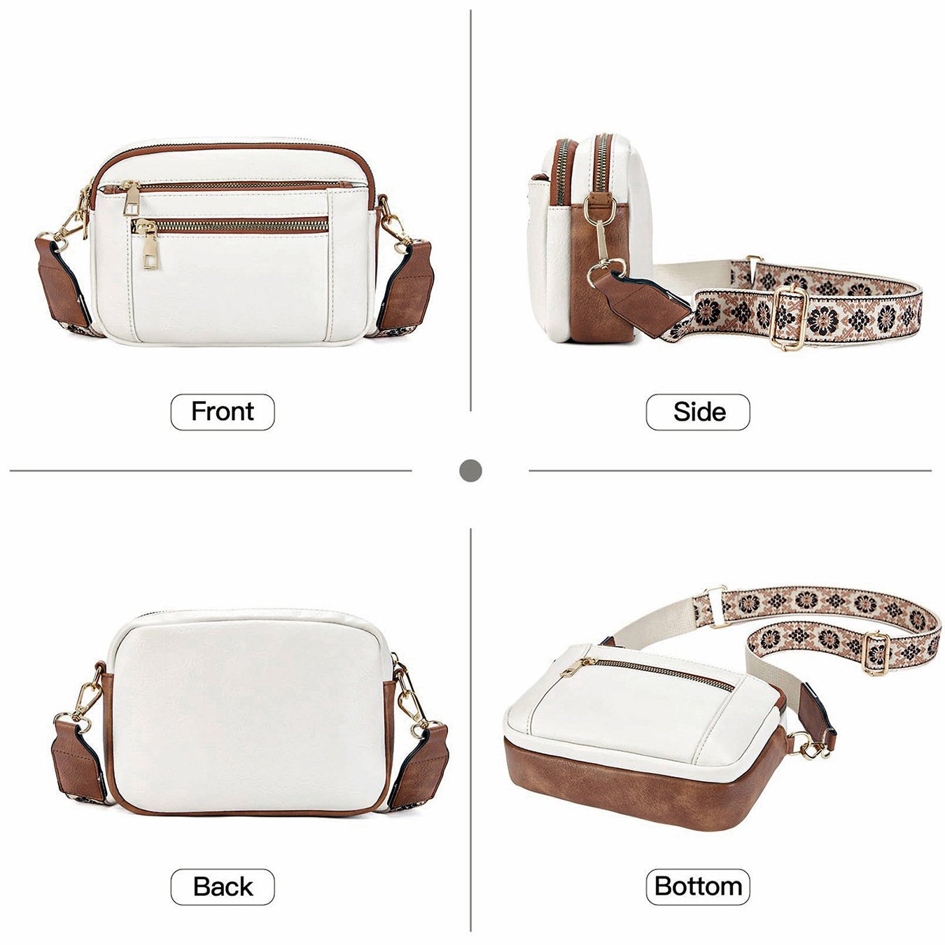 Ella | Refined Leather Shoulder Bag