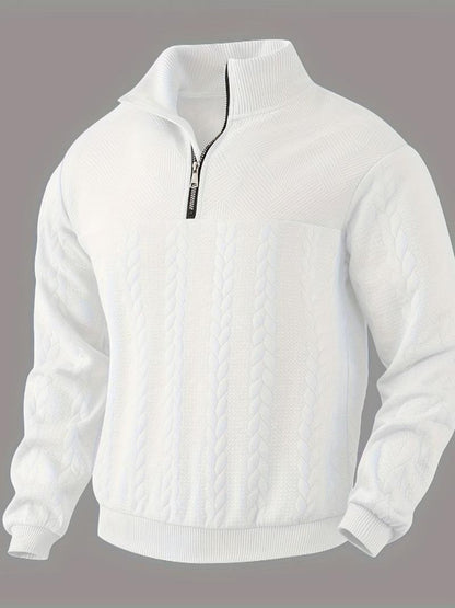 Liam – Vintage Men's Sweater with Zipper
