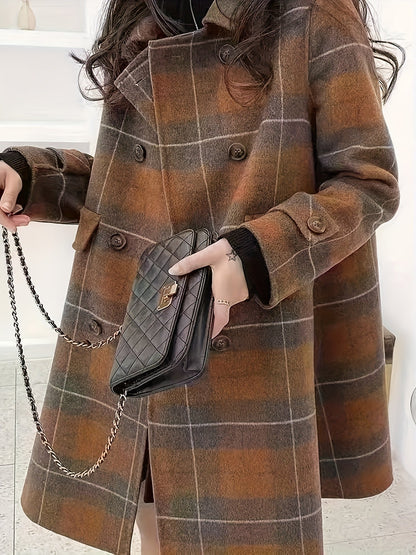Miah – Tartan Tweed Coat