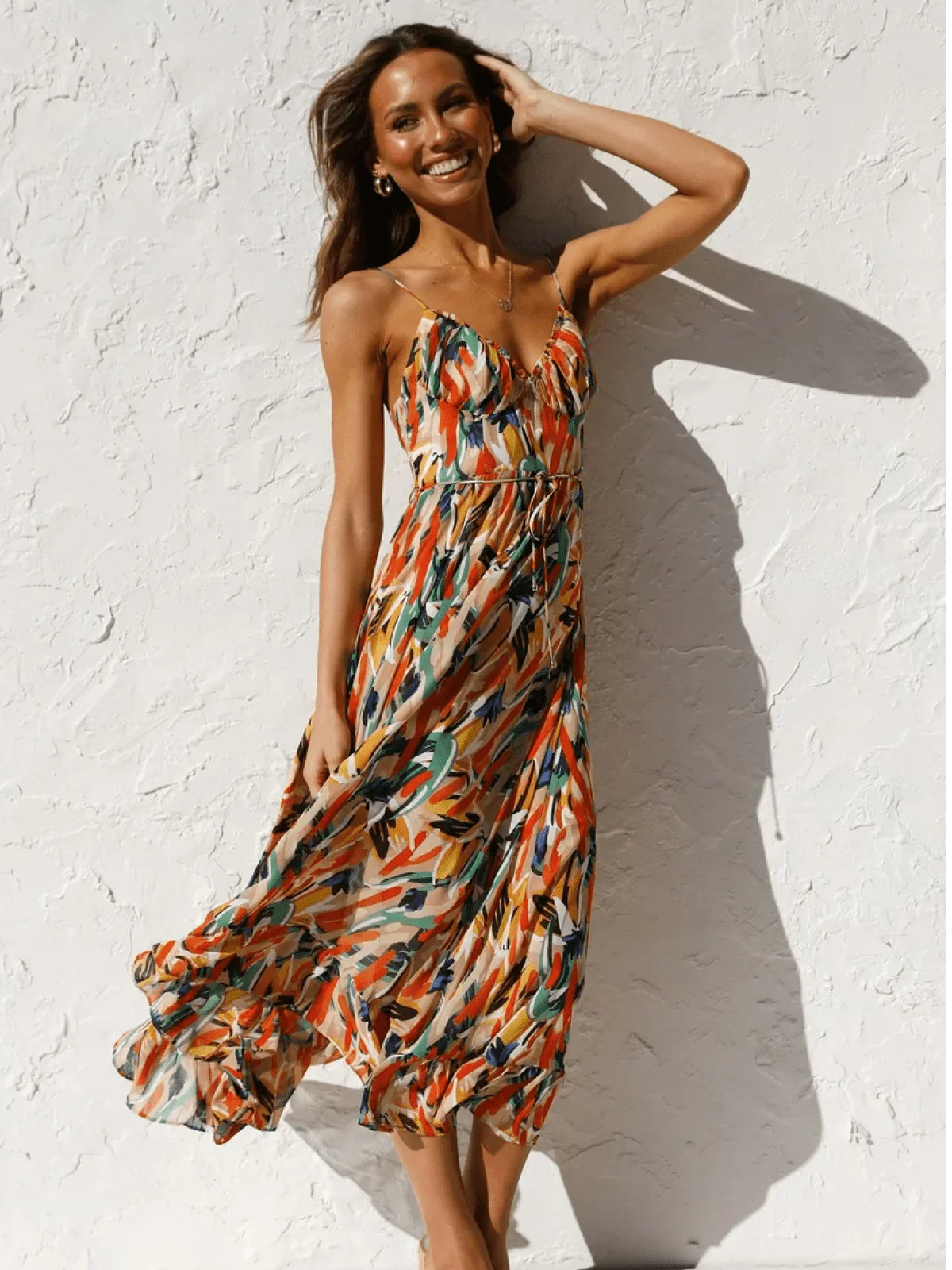 Emma™ | Vibrant Bliss Midi Dress