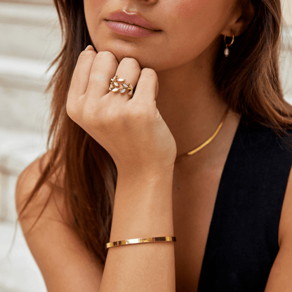 Golden Leaf Ring
