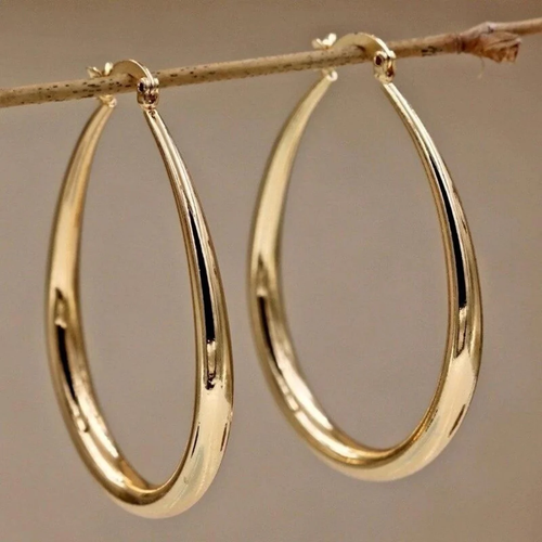 Vintage Gold Hoop Earrings