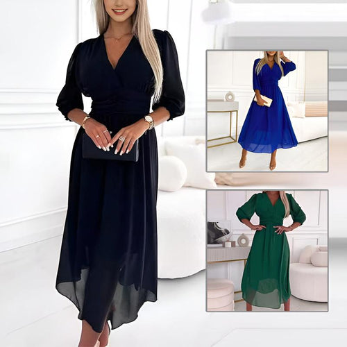 Sophia | Elegant Light Silk Chiffon Gown