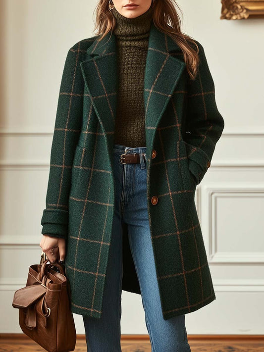 Elen – Classic Checked Coat