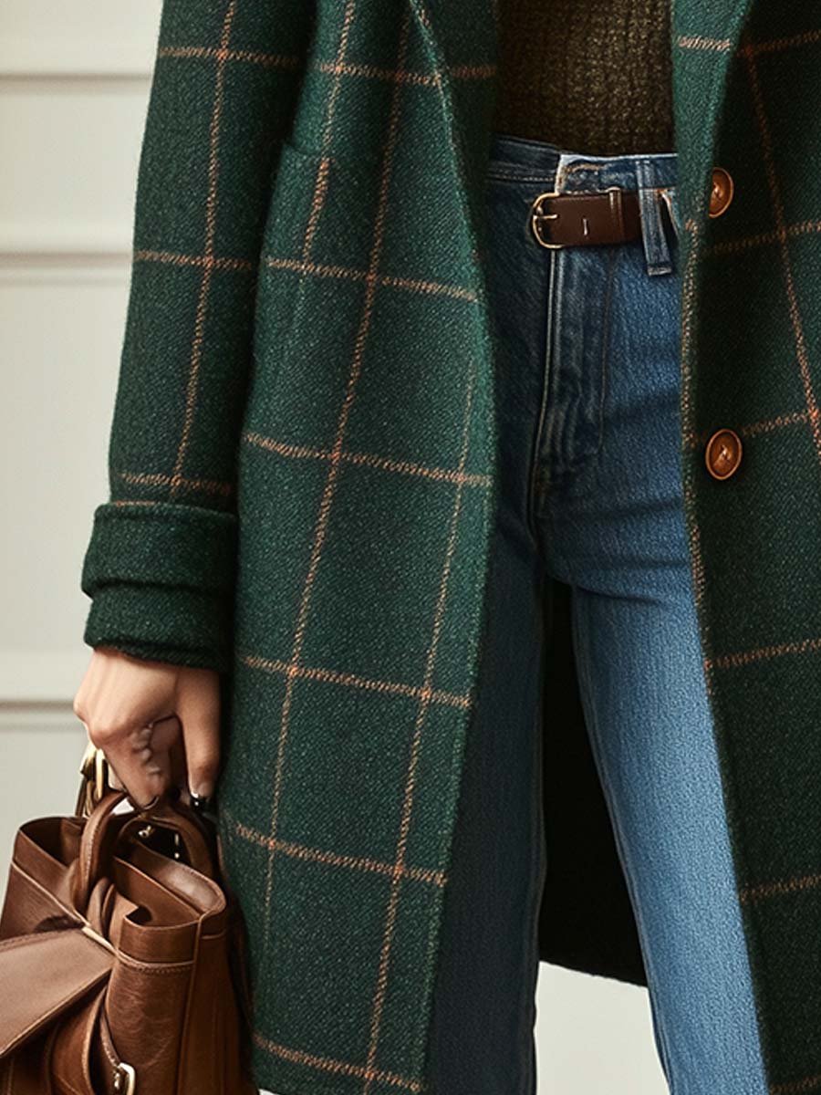 Elen – Classic Checked Coat