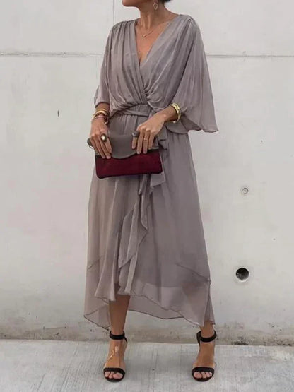 Lyra | Whisper-Soft V-Neck Dress
