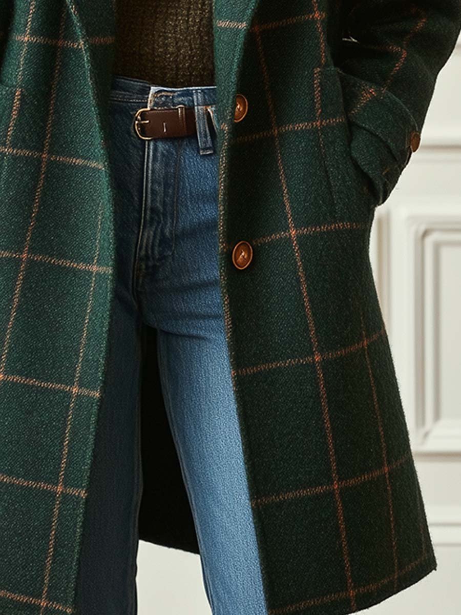 Elen – Classic Checked Coat