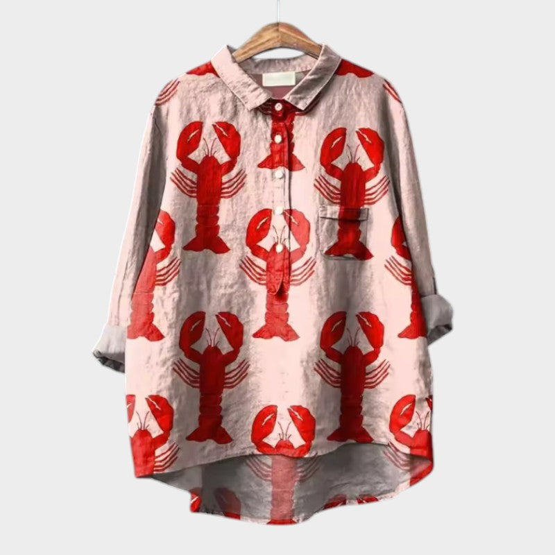 Evelyn | Oversized Floral Blouse with Absolute Comfort for Sunny Days