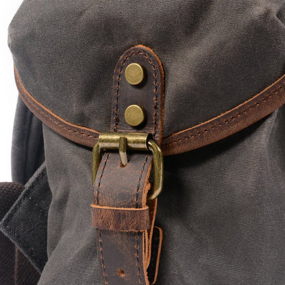 Linen Leather Backpack | Asher
