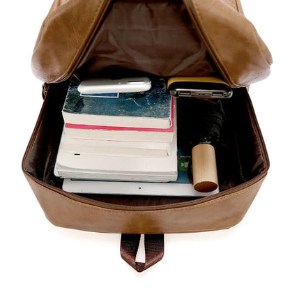 VINCENZO | Elegant Leather Laptop Backpack for Professionals
