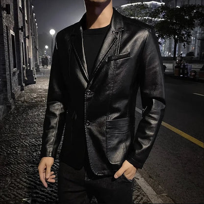 Business Casual Leather Jacket
