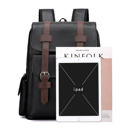 William | Sleek Men's Leather Backpack for Professionals