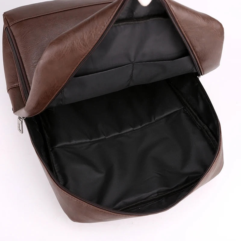 Matt | Elegant Leather Laptop Backpack