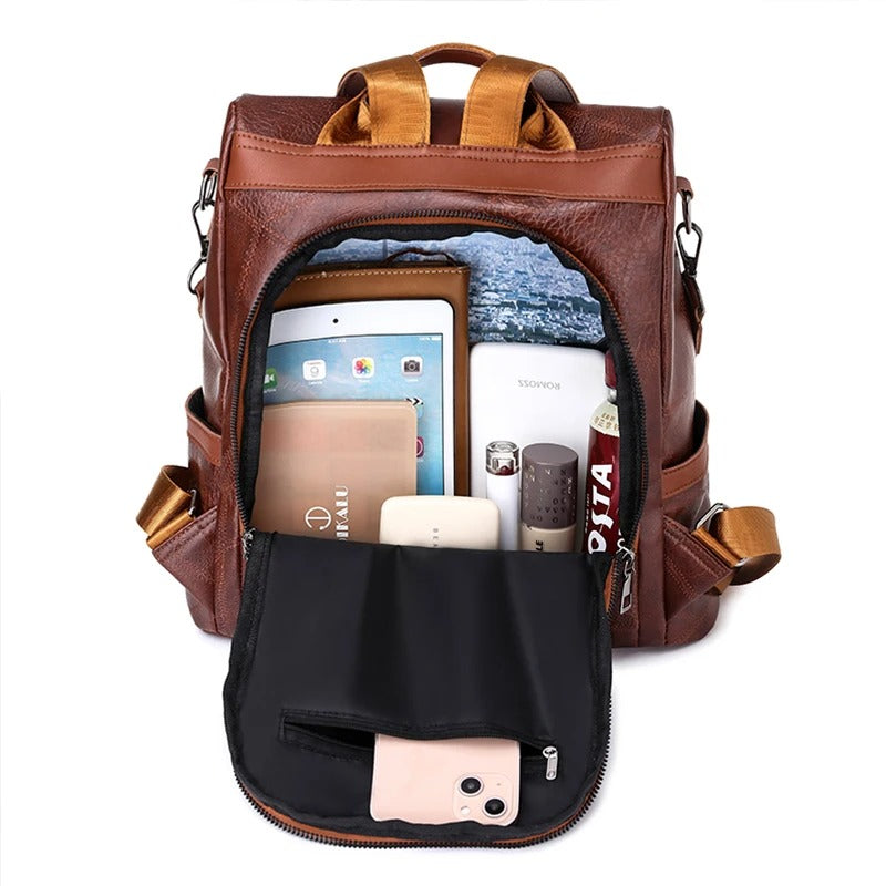 Martina | Chic Leather Backpack for Every Occasion