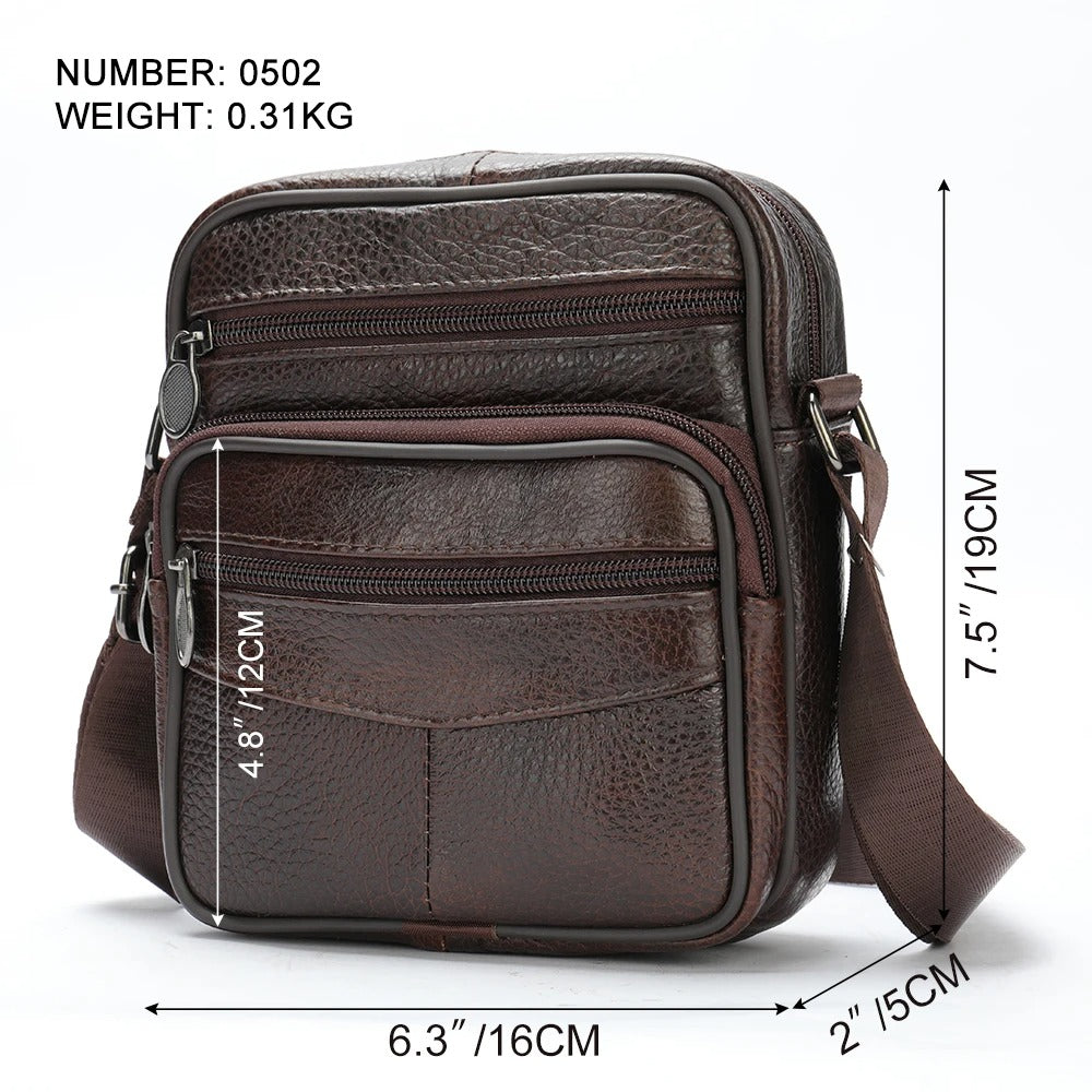 Franco | Sleek Leather Shoulder Bag for the Modern Man