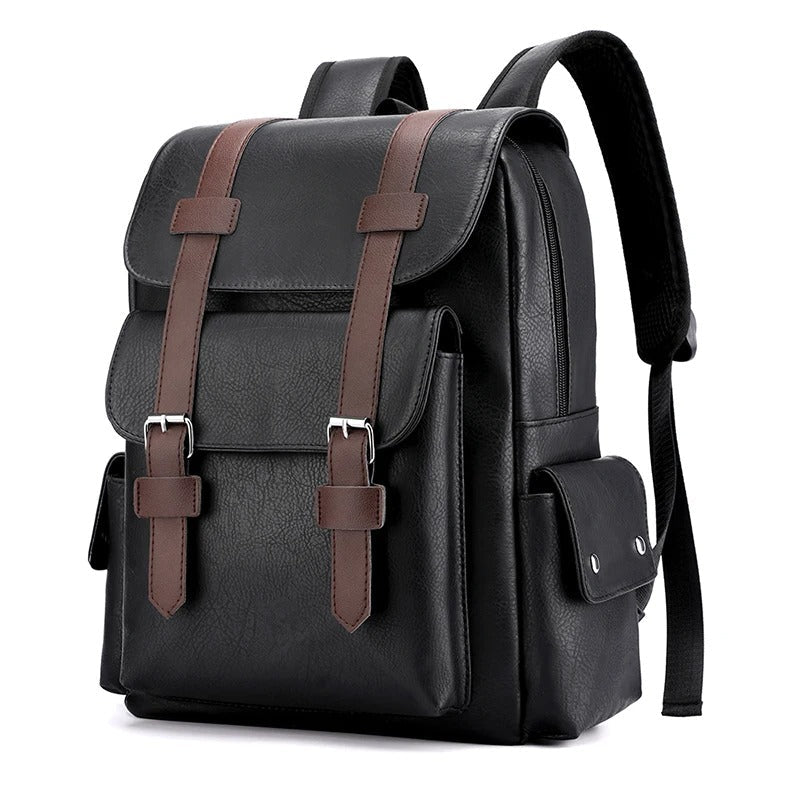 William | Sleek Men's Leather Backpack for Professionals