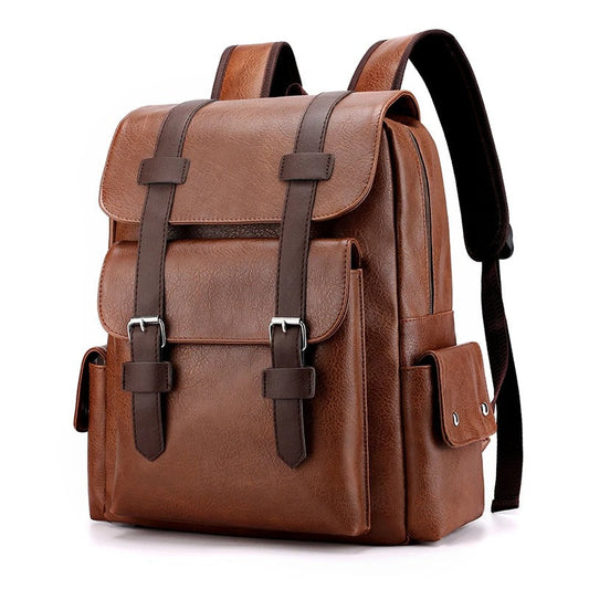 William | Sleek Men's Leather Backpack for Professionals