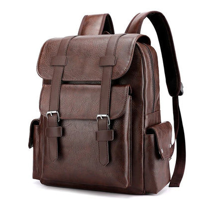 William | Sleek Men's Leather Backpack for Professionals